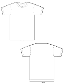 T-shirt Template - Front And Back