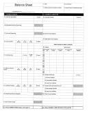Blank Balance Sheet Template