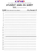 Student Sign-in Sheet