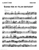 Scenes From An Italian Restaurant - Clarinet And Tenor - James Barr Printable pdf