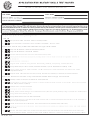 Form Cdl-3a - Application For Military Skills Test Waiver - Texas Department Of Public Safety Printable pdf