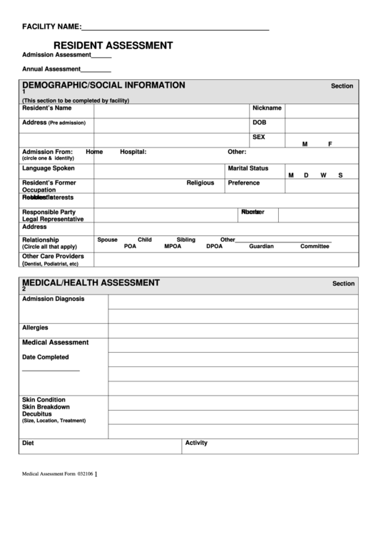 Health Screening Form Printable pdf