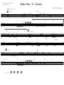 Billy Strayhorn - Take The A Train B Flat Instrument Lead Shee