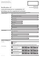 Form 5138, Notification Of Commencement Or Completion Of Winding Up Of A Registered Scheme