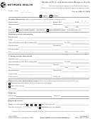 Medical Prior Authorization Request Form