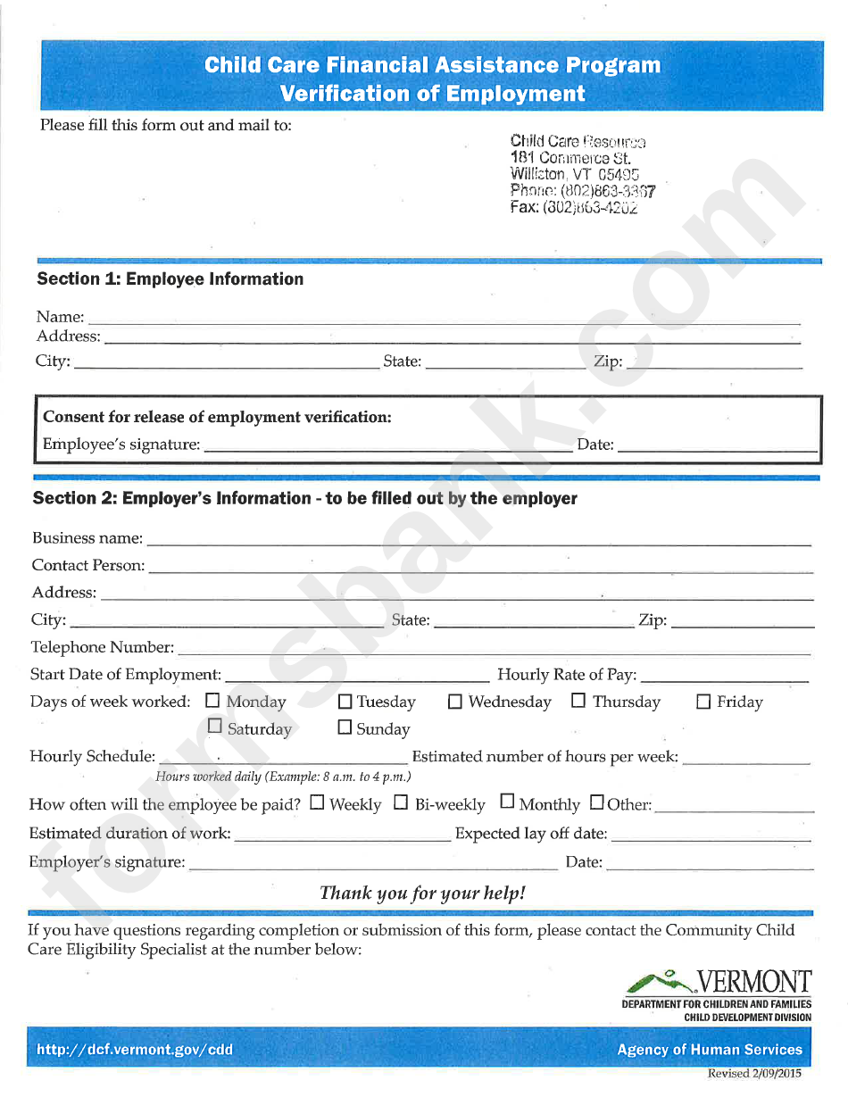 Job application employment verification