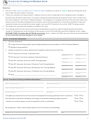 Preservice Training Verification Form