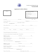 Application For Birth Affidavit Form