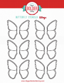 Butterfly Wings Template - Small