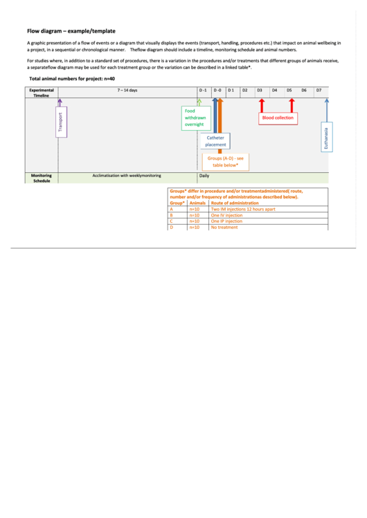 Flow Diagram - Example/template Printable pdf