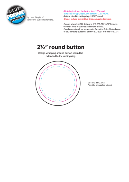 2.5 Inch Round Button Template Printable pdf