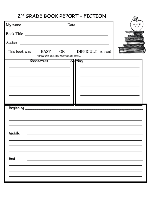 Top 6 2nd Grade Book Report Templates free to download in PDF format