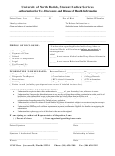 Authorization For Use, Disclosure, And Release Of Health Information