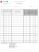 Volunteer Hours Monthly Log Sheet