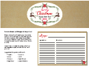 Bread Loaf Wrapper And Christmas Recipe Card Template Printable pdf