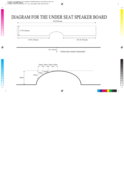 Diagram For The Under Seat Speaker Board Printable pdf
