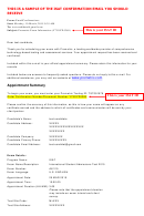 Sample Isat Confirmation Email Template