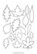 Paper Leaf Templates