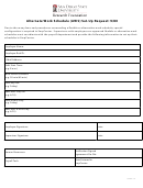 Alternate Work Schedule Template (aws) Set-up Request Form