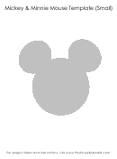 Mickey Mouse Head Template - Small