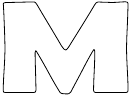 Letter M Template