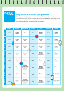 Beginner Marathon Programme