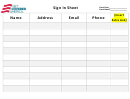 Get Covered America Event Sign In Sheet