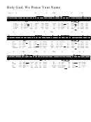 Holy God, We Praise Your Name - Guitar Chords