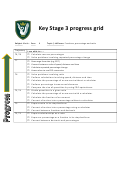 Maths Key Stage 3 Progress Grid