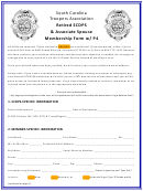 Retired Scdps & Associate Spouse Membership Form