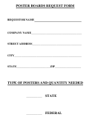 Poster Boards Request Form
