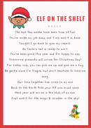 Elf On The Shelf Goodbye Letter Template