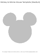 Mickey Mouse Template - Medium