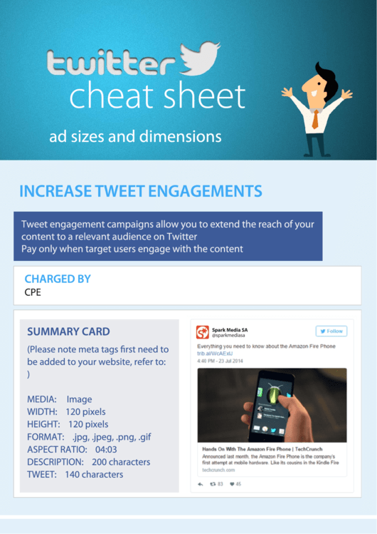 Cheat Sheet Twitter - Spark Media Printable pdf