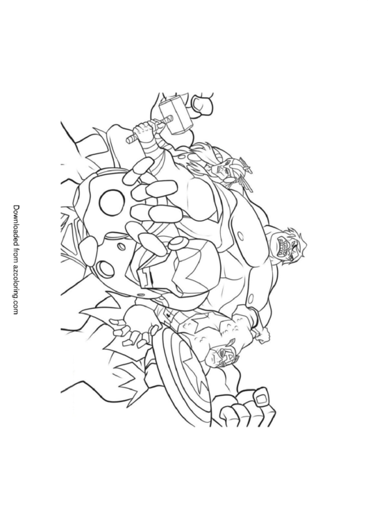 Avengers Coloring Page