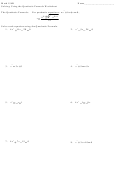 Solving Using The Quadratic Formula