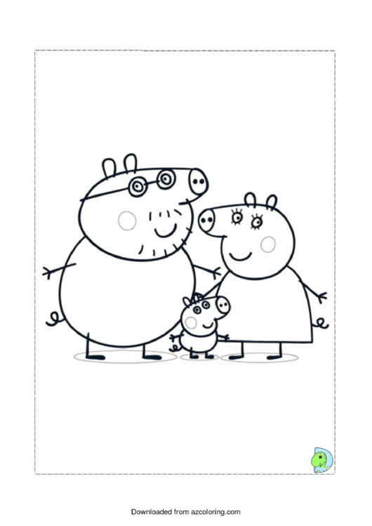 Peppa Pig Coloring Page Printable pdf