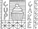Cupcake Coloring Sheet