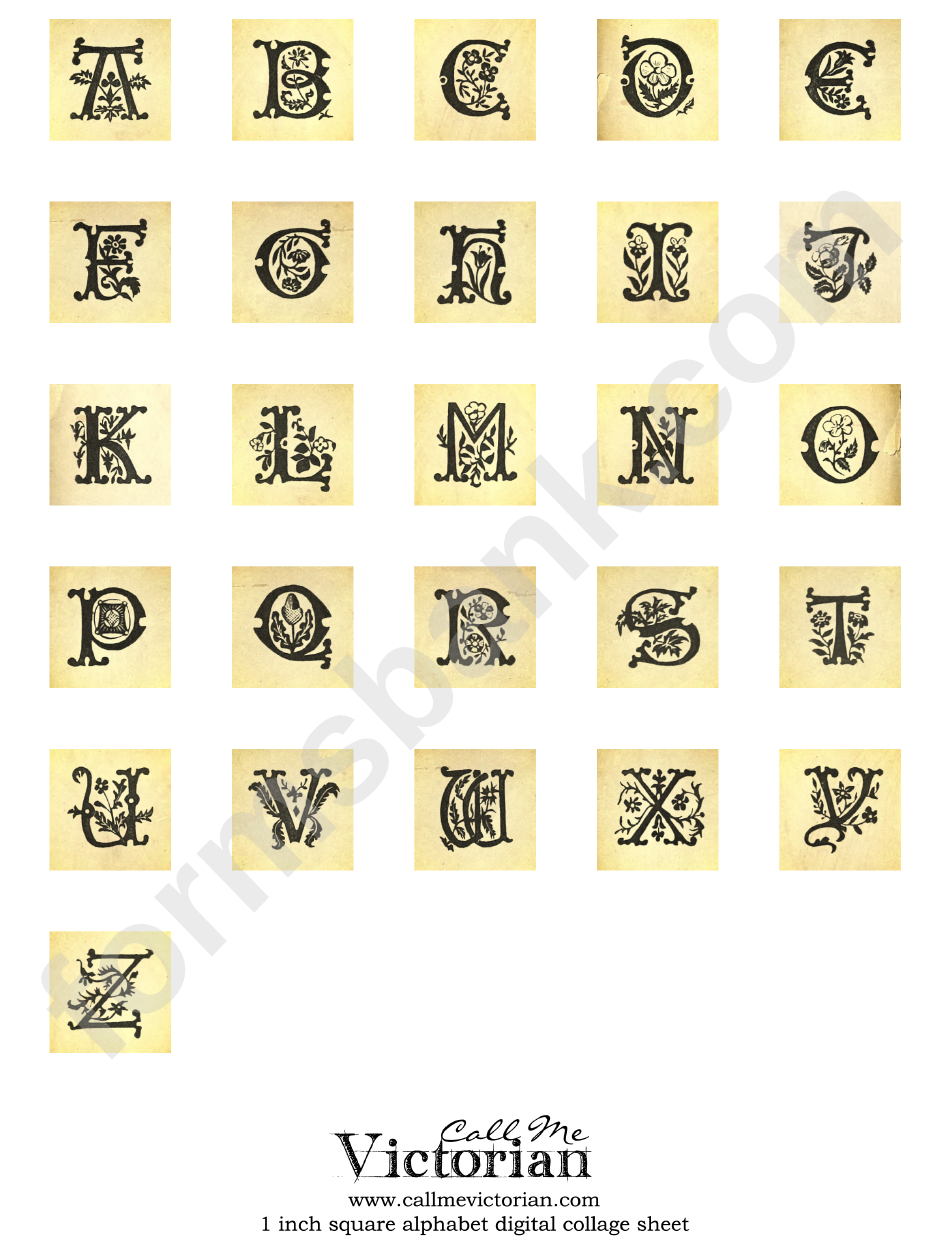 Alphabet Collage Sheet