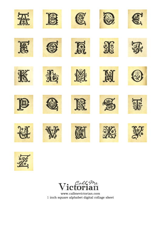 Alphabet Collage Sheet Printable pdf