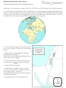 Middle East/north Africa Map Worksheet