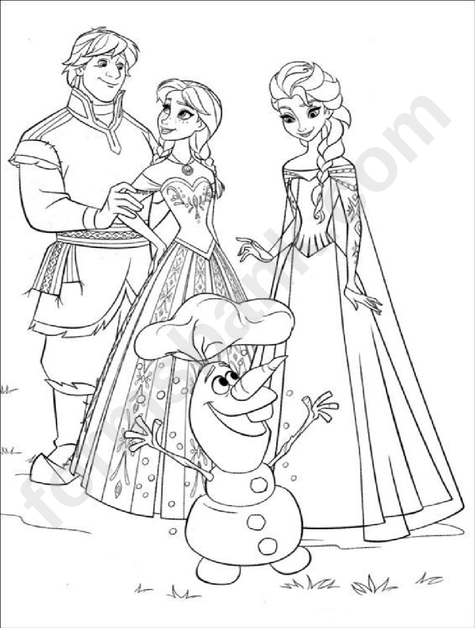 Coloring Sheet - Frozen (Disney)