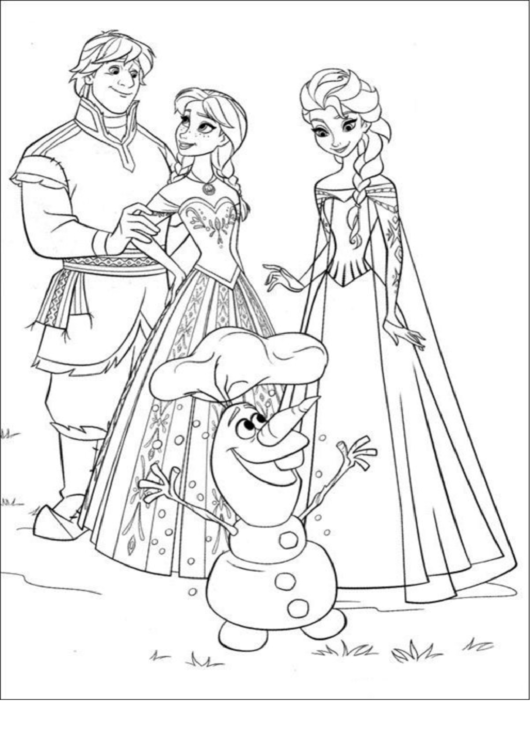 Coloring Sheet - Frozen (Disney) Printable pdf