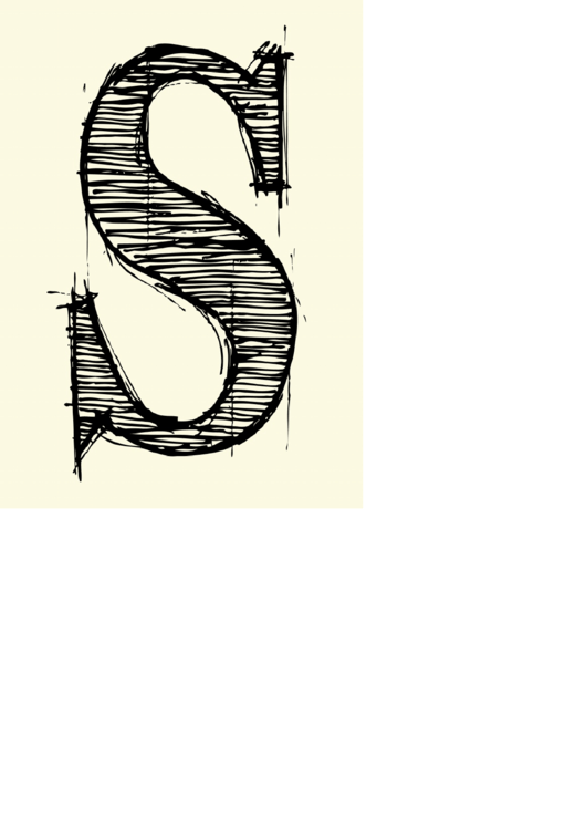 Letter S Template Printable pdf