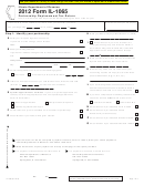 Fillable Form Il-1065, Partnership Replacement Tax Return - 2012 Printable pdf
