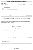 Academic / Scholarship Recommendation Request Form