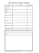 21cc Seed Grant Budget Template