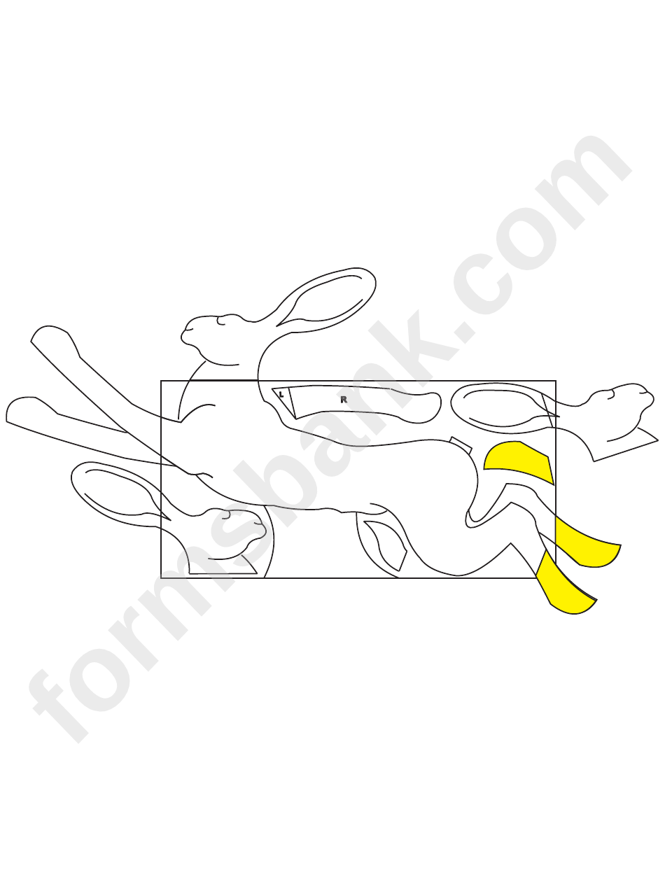 Cut-Out Rabbit Template
