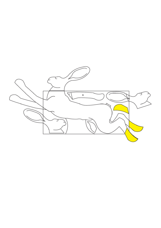 Cut-out Rabbit Template