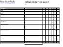 Piano Practice Sheet